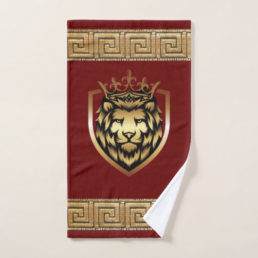 Oudere Engelse Royal Lion Designer Bad Handdoek (Handdoek)