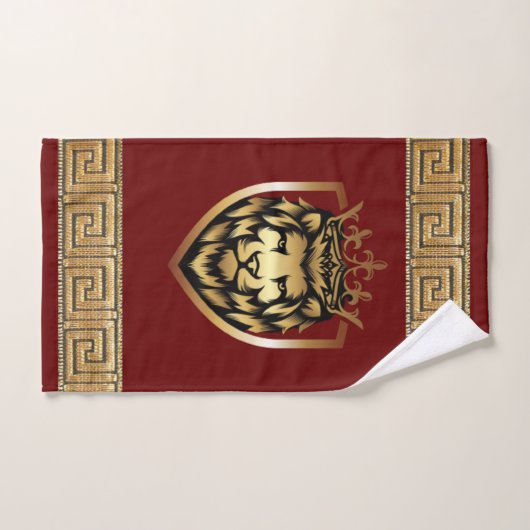 Oudere Engelse Royal Lion Designer Bad Handdoek (Handdoek)