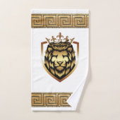 Oudere Engelse Royal Lion Designer Bad Handdoek (Handdoek)