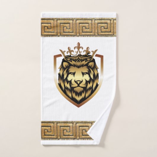 Oudere Engelse Royal Lion Designer Bad Handdoek (Handdoek)