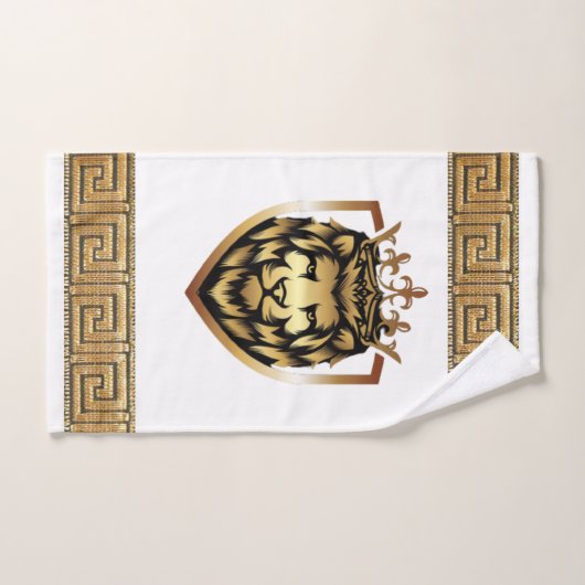 Oudere Engelse Royal Lion Designer Bad Handdoek (Handdoek)