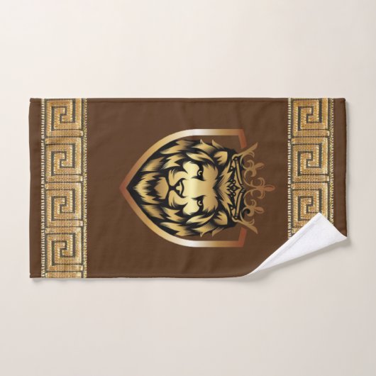 Oudere Engelse Royal Lion Designer Bad Handdoek (Handdoek)
