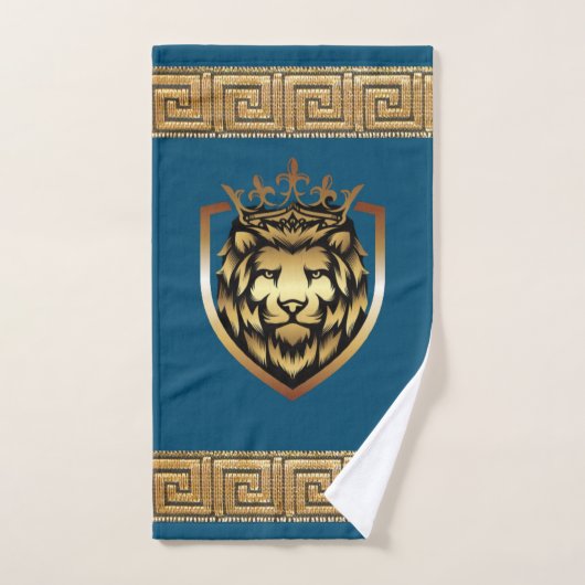 Oudere Engelse Royal Lion Designer Bad Handdoek (Handdoek)