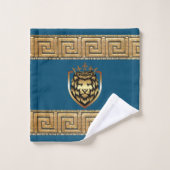 Oudere Engelse Royal Lion Designer Bad Handdoek (Wasdoekje)