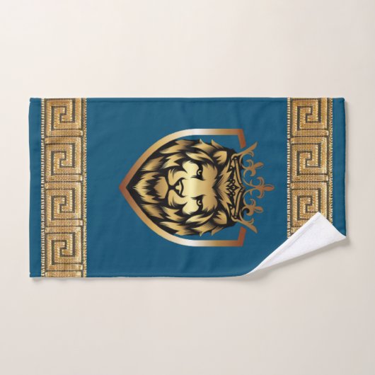 Oudere Engelse Royal Lion Designer Bad Handdoek (Handdoek)