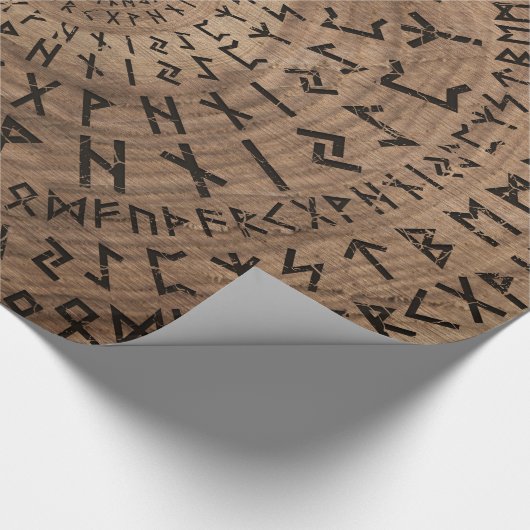 Oudere Futhark Circular Composition Cadeaupapier (Hoek)