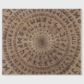 Oudere Futhark Circular Composition Cadeaupapier (Vlak)