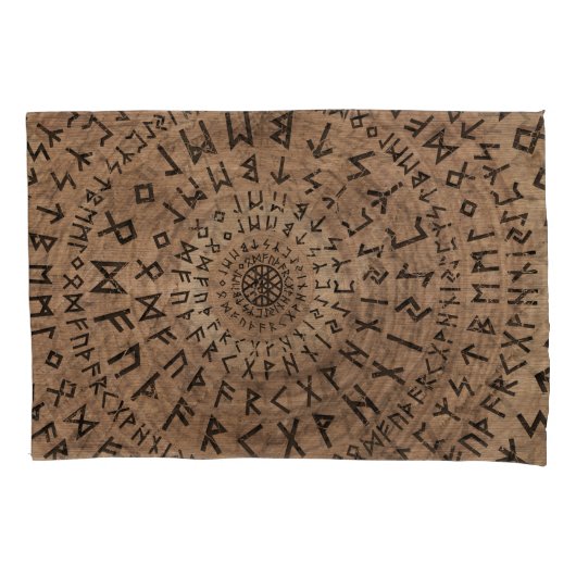 Oudere Futhark Circular Composition Kussensloop (Voorkant)