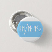 Oudere Futhark Hij/Zij Spreuken Ronde Button 3,2 Cm (Voorkant /achterkant)