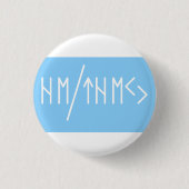 Oudere Futhark Hij/Zij Spreuken Ronde Button 3,2 Cm (Voorkant)