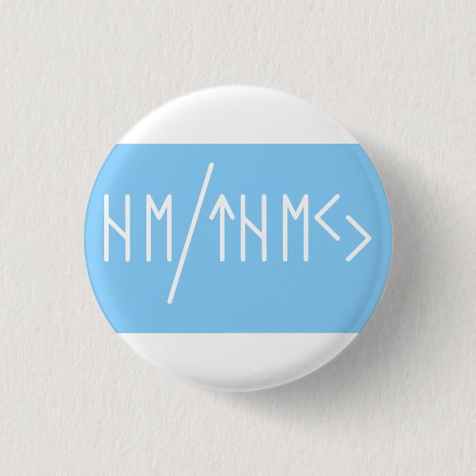 Oudere Futhark Hij/Zij Spreuken Ronde Button 3,2 Cm (Voorkant)