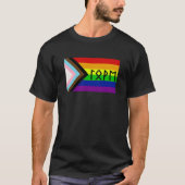 Oudere Futhark Liefde Progressieve Pride Vlag T-shirt (Voorkant)