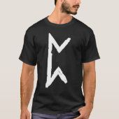 Oudere Futhark Rune Perthro Letter P T-shirt (Voorkant)