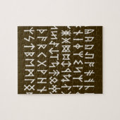 Oudere Futhark Runen Legpuzzel (Horizontaal)