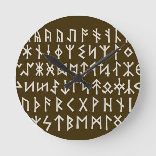 Oudere Futhark Runen Ronde Klok