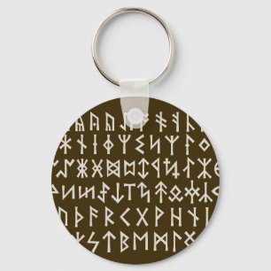 Oudere Futhark Runen Sleutelhanger