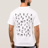 Oudere futhark-runen t-shirt (Achterkant)