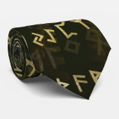 Oudere Futhark Spiral Art Stropdas (Opgerold)