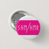 Oudere Futhark Zij/Haar voornaamwoorden Ronde Button 3,2 Cm (Voorkant /achterkant)