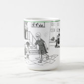 Oudere gepensioneerde vrouw overslaat spelen Hopsc Koffiemok (Center)