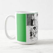 Oudere gepensioneerde vrouw overslaat spelen Hopsc Koffiemok (Links)