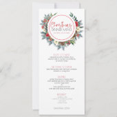 Oudere geweien met kerstbloemen kaart (Voorkant)