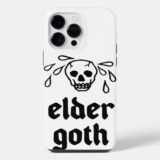 Oudere Goth iPhone Hoesje (Achterkant)
