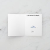 Oudere grijze Vrouw Doctor Wenskaart Kaart (Binnen)