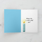 Oudere Humor krijgen op de Birthday Cake Kaart (Binnen)