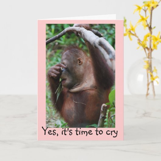 Oudere Humor op jaardag Kaart (Gele Bloem)