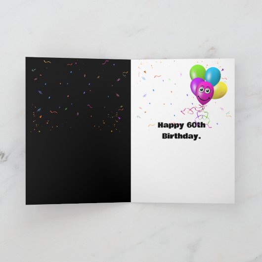 Oudere Humor van 60 jaar Kaart (Binnen)