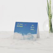 "OUDERE HUMOR, VLIEG EEN KITE" KAART (Voorkant)