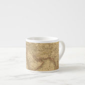 Oudere kaart espresso kop (Voorkant rechts)