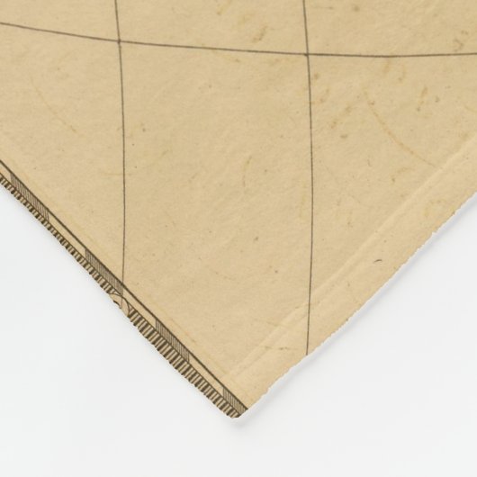 Oudere kaart fleece deken (Hoek)