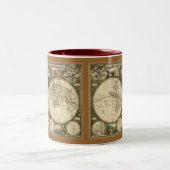 Oudere kaartreeks tweekleurige koffiemok (Center)