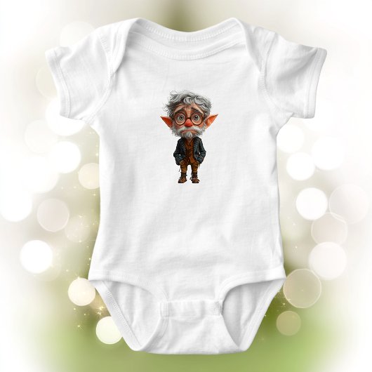 Oudere Kerst Elf Baby Bodysuit