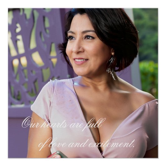 Oudere Koppel Romantische Oprechte Foto's Verliefd Perfect Poster (Voorkant)