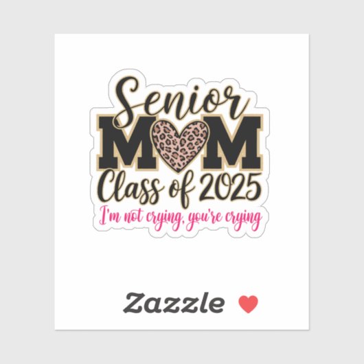 Oudere mama klas van 2025 sticker (Vel)