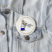 Oudere mannelijke apotheker Button (In situ)