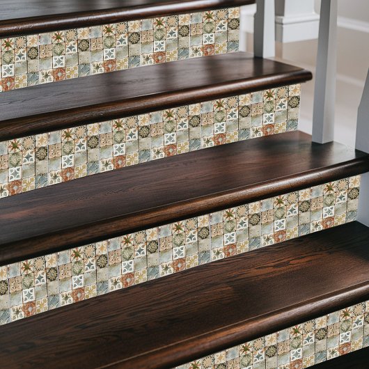 Oudere Marokkaanse patchwork –  multitone Tegeltje