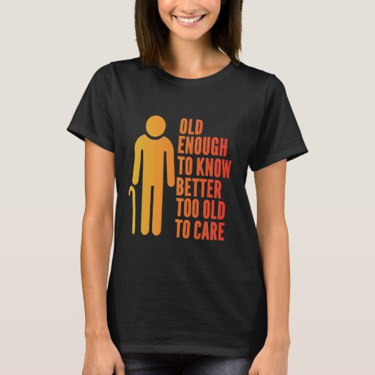 Oudere Opa Senior Citizen T-shirt (Voorkant)