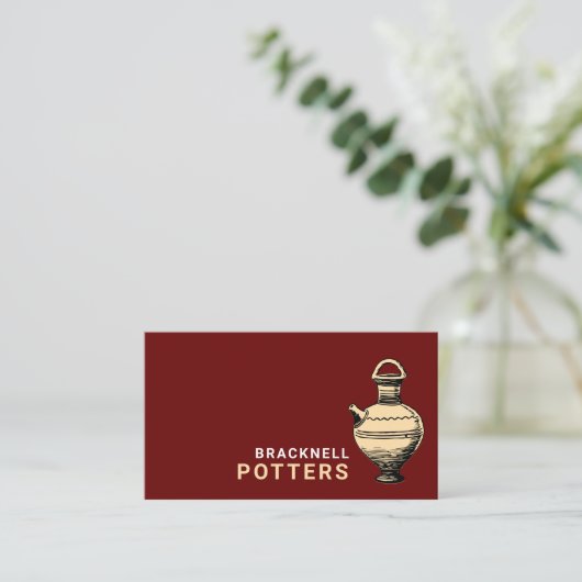 Oudere potten, pottenwinkel, potten visitekaartje (Staand voorkant)