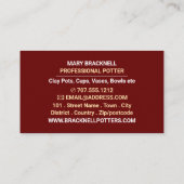 Oudere potten, pottenwinkel, potten visitekaartje (Achterkant)