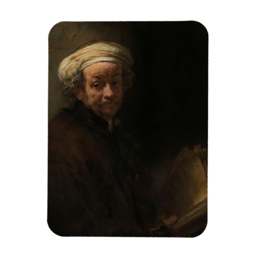 Oudere Rembrandt Self-portret Magneet (Verticaal)