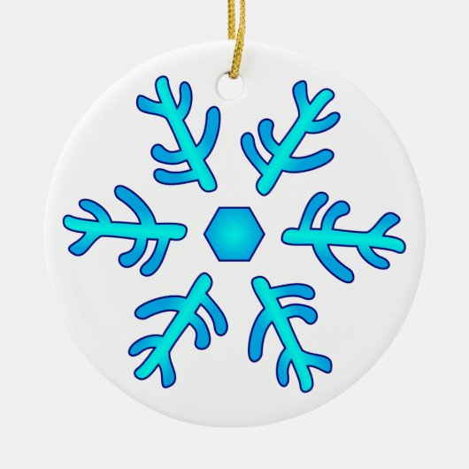 Oudere Sign Snowflake Ornament (Voorkant)