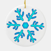 Oudere Sign Snowflake Ornament (Achterkant)