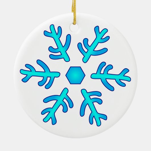 Oudere Sign Snowflake Ornament (Achterkant)