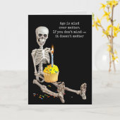 Oudere skeletenkoek kaart (Gele Bloem)