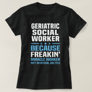 Oudere sociale assistent t-shirt