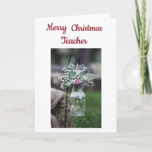 OUDERE STUDENT ***LERER** IN CHRISTMAS FEESTDAGEN KAART